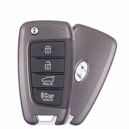 Oem NEW: 2018-2019 Hyundai Santa Fe / 4-Button Flip Key / KK12 / PN: 95430-S2100 / TQ8-RKE-4F39 (4 RFK-HY-S2100